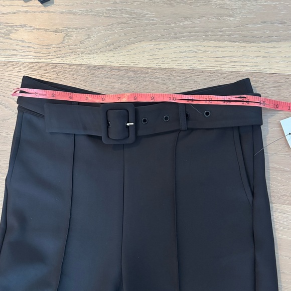 Goldie Byrd Belted Hybrid Pants Golf Straight leg high waist Black Medium NWT - Picture 10 of 14